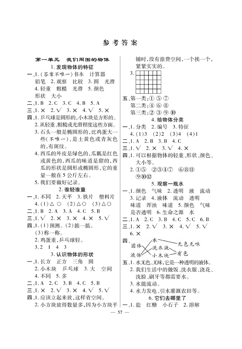 《快乐练习》科学1年级下册（教科版）_一年级上下册资料_小学一年级学习资料-25年更新版_1-10、小学一年级科学下册_教科版_电子册类