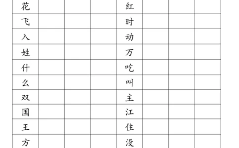 新人教版小学一年级语文下册生字_一年级语文下册（统编版）_老课标资料_一下语文含教学视频_第一套_009-试题试卷word版可下载打印_总复习资料