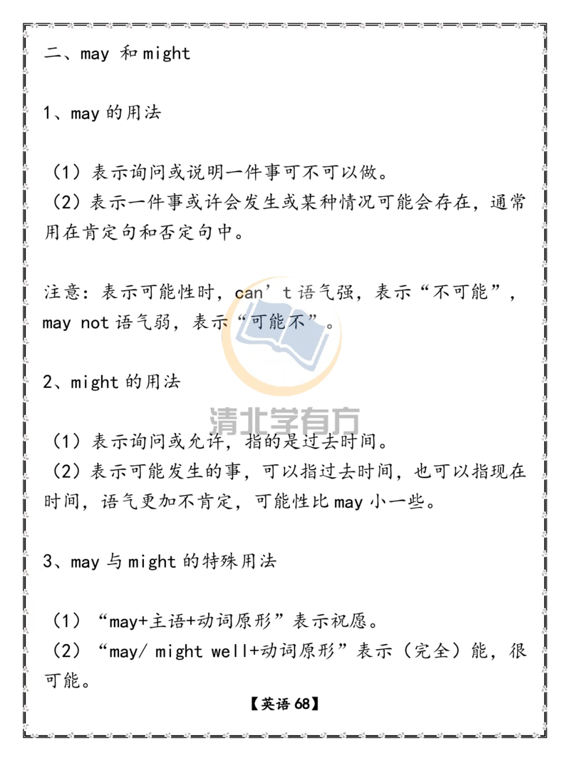 英语68高考英语重点语法汇总（超详）_S054高中英语备考必备学习资料包