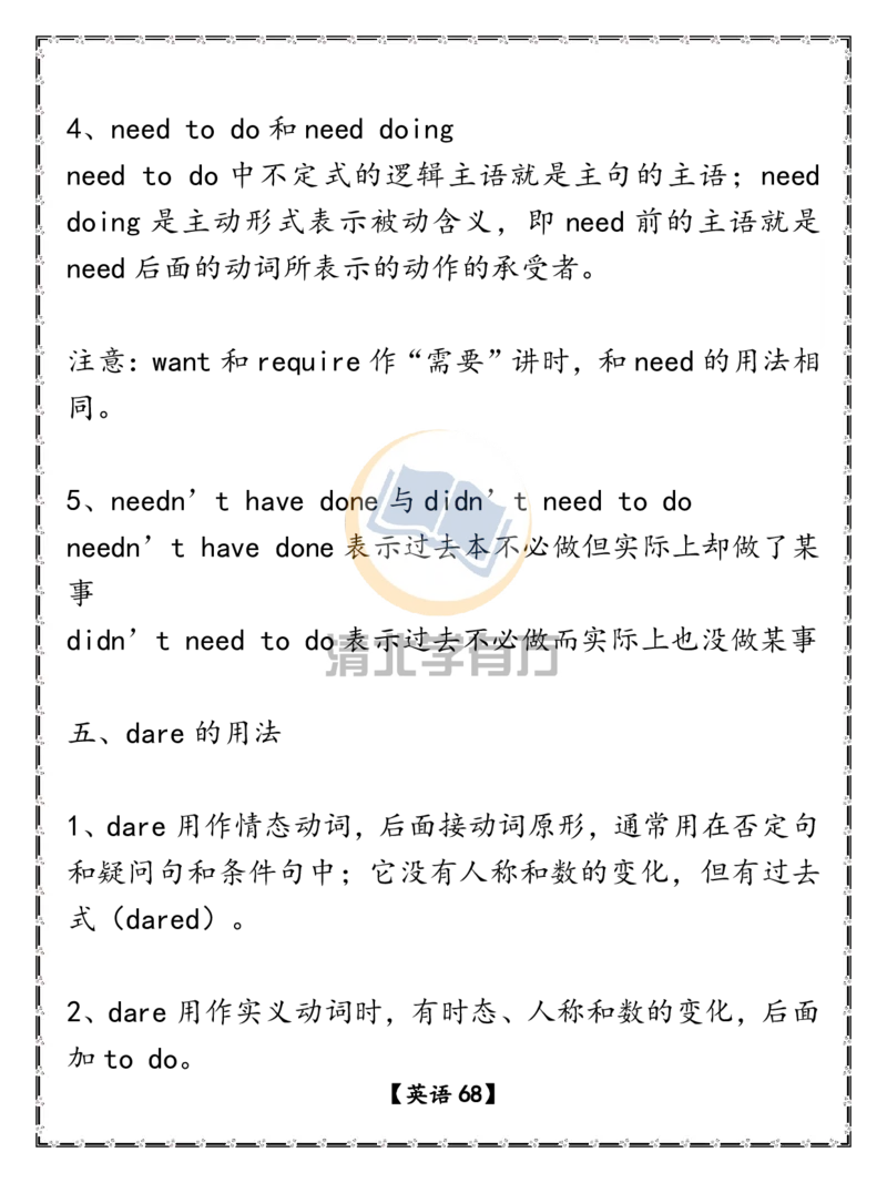 英语68高考英语重点语法汇总（超详）_S054高中英语备考必备学习资料包