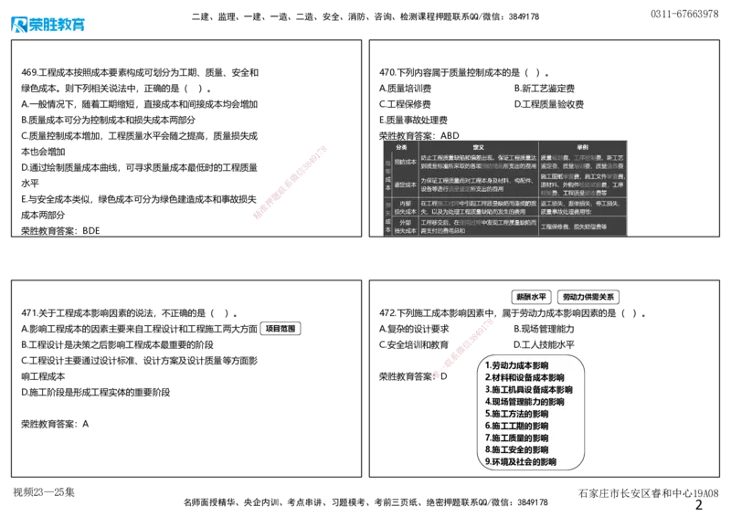 视频23&mdash;25集2025一建项目管理破题第466&mdash;522题（可打印版）_2026年一级建造师_2026年一建管理_2025年一建管理SVIP_03-习题精析✿实战特训✿模考通关_14-管理《破题提升班》大微RS