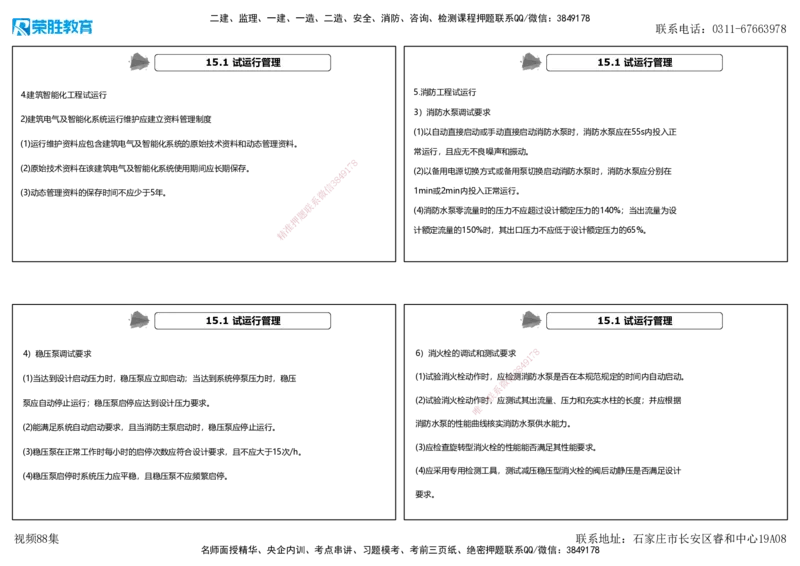 视频88集第15章机电工程试运行及竣工验收管理（可打印版）_2026年一级建造师_2026年一建机电_2025年一建机电SVIP_02-基础精讲✿高端面授✿深度强化_讲义