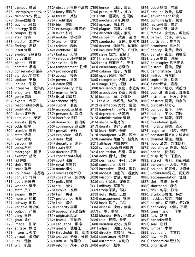 考研高频词汇总2000词_s058考研英语2026必背真题阅读高频词汇总结_考研高频2000词（核心词）