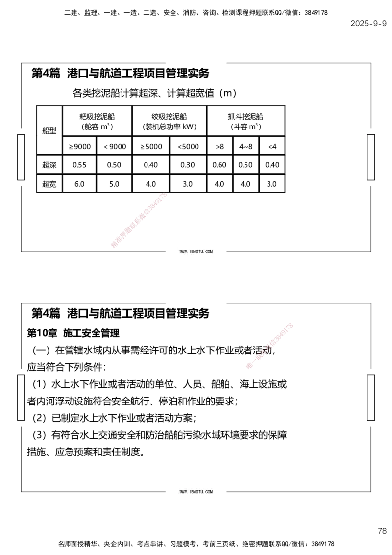 （全）点睛密训-嗨学港航考前内容_2026年一级建造师_2026年一建港航_2025年一建港航SVIP_04-冲刺串讲✿考点强化✿小灶集训_14-港航《考前密训点睛》陈冬铭HX_讲义