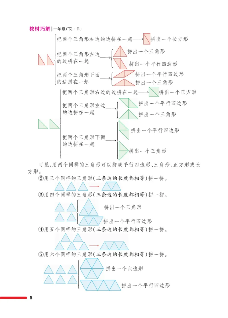 《教材巧解》数学1年级下册（RJ）_一年级上下册资料_小学一年级学习资料-25年更新版_1-04、小学一年级数学下册_1-4-2、练习题、作业、试题、试卷_人教版_电子册