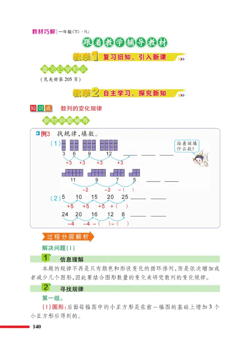 《教材巧解》数学1年级下册（RJ）_一年级上下册资料_小学一年级学习资料-25年更新版_1-04、小学一年级数学下册_1-4-2、练习题、作业、试题、试卷_人教版_电子册