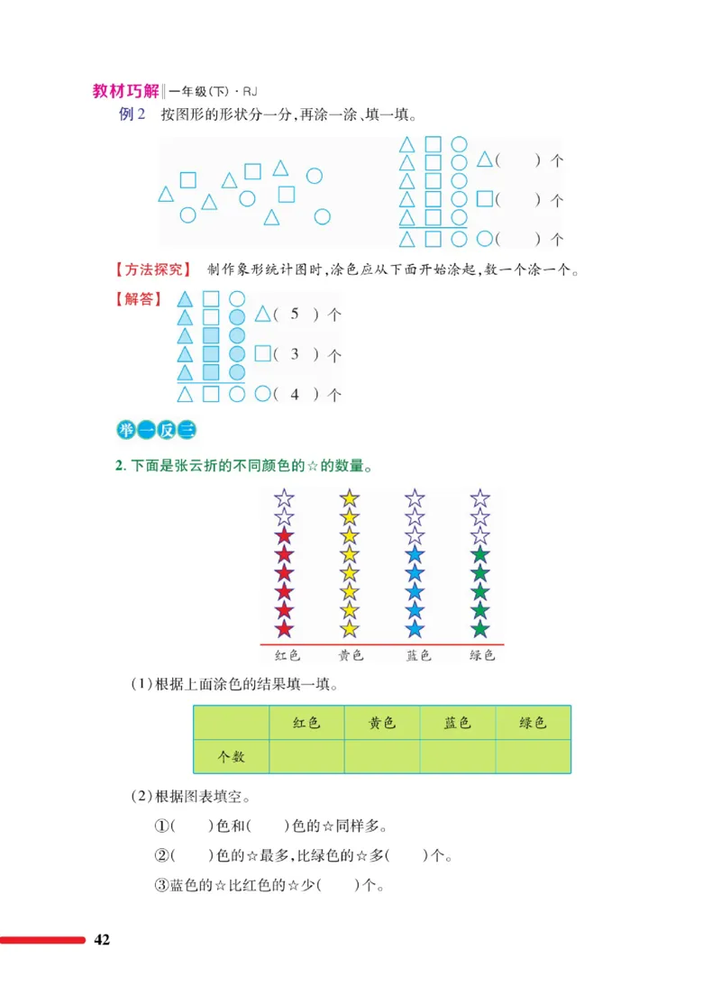 《教材巧解》数学1年级下册（RJ）_一年级上下册资料_小学一年级学习资料-25年更新版_1-04、小学一年级数学下册_1-4-2、练习题、作业、试题、试卷_人教版_电子册