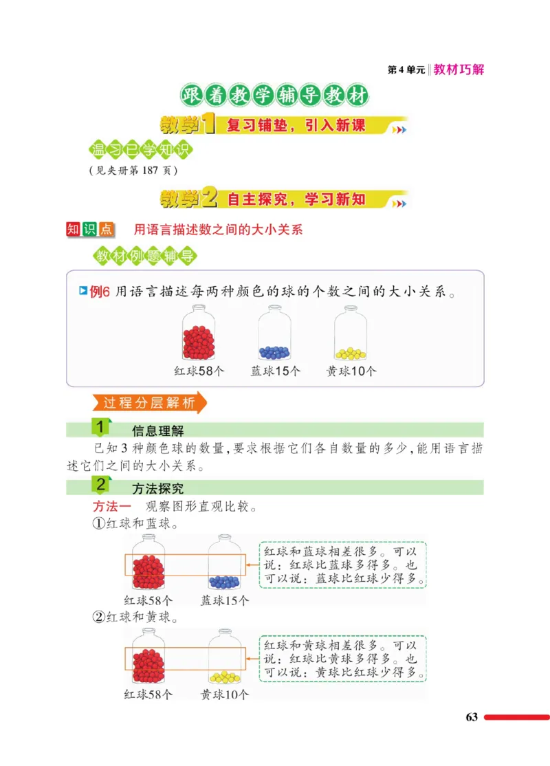 《教材巧解》数学1年级下册（RJ）_一年级上下册资料_小学一年级学习资料-25年更新版_1-04、小学一年级数学下册_1-4-2、练习题、作业、试题、试卷_人教版_电子册