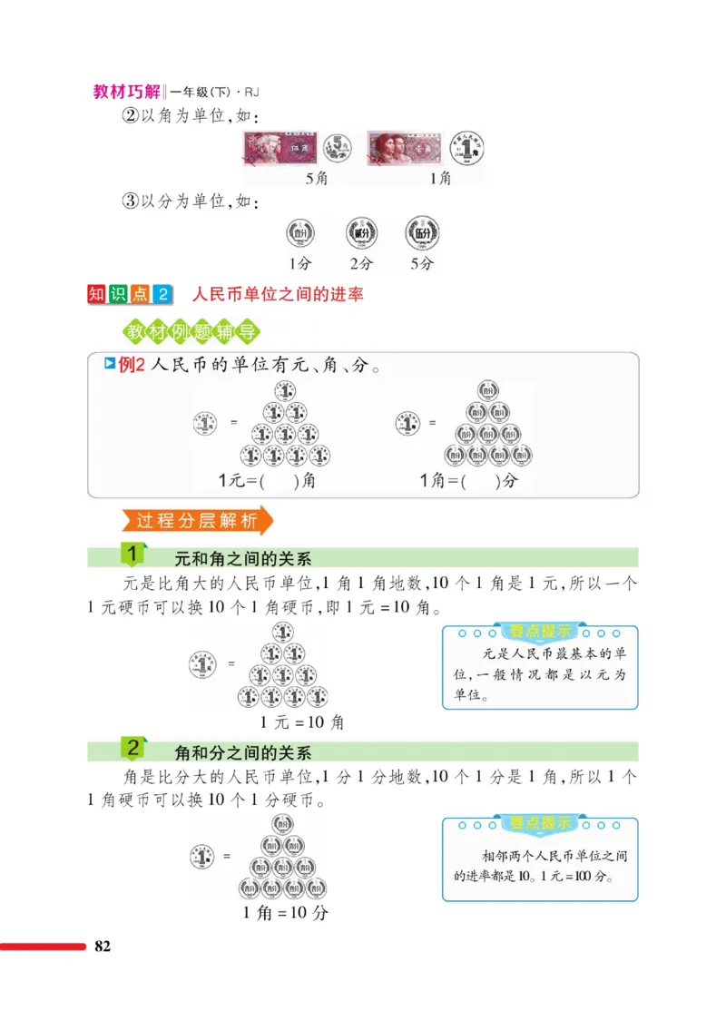 《教材巧解》数学1年级下册（RJ）_一年级上下册资料_小学一年级学习资料-25年更新版_1-04、小学一年级数学下册_1-4-2、练习题、作业、试题、试卷_人教版_电子册