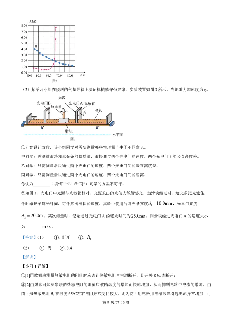 2025年高考物理试卷（河北卷）（解析卷）_物理历年高考真题_新&middot;PDF版2008-2025&middot;高考物理真题_物理（按年份分类）2008-2025_2025&middot;高考物理真题