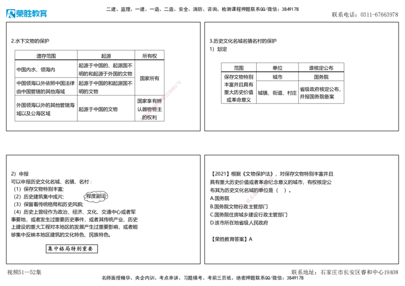视频51&mdash;52集第8章建设工程环境保护和历史文化遗产保护法律制度（可打印版）_2026年一建法规_2025年一建法规SVIP_02-基础精讲✿高端面授✿深度强化_讲义