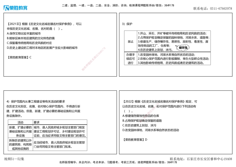视频51&mdash;52集第8章建设工程环境保护和历史文化遗产保护法律制度（可打印版）_2026年一建法规_2025年一建法规SVIP_02-基础精讲✿高端面授✿深度强化_讲义