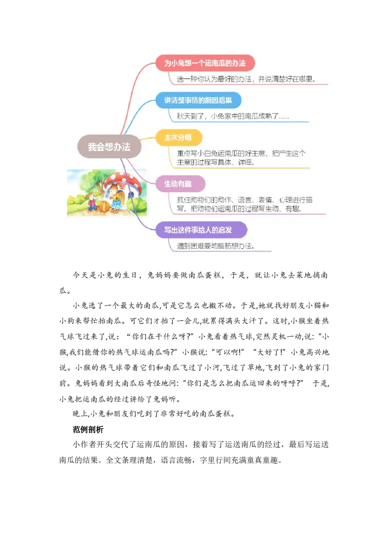 第八单元写话：我会想办法（教学设计）-（统编版.2024秋）_一年级语文上册（统编版）_单元写作能力提升_2024新课标