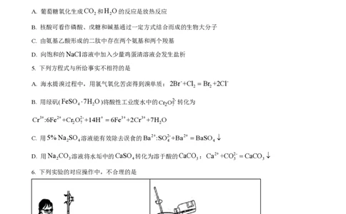 2024年高考化学试卷（北京）（空白卷）_历年高考真题合集_化学历年高考真题_新&middot;PDF版2008-2025&middot;高考化学真题_化学（按年份分类）2008-2025_2024&middot;高考化学真题