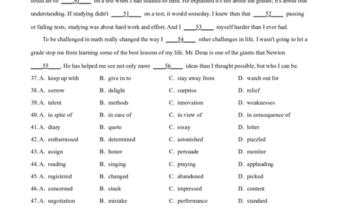 2024年高考英语试卷（天津）（第一次）（空白卷）_英语历年高考真题_新&middot;Word版2008-2025&middot;高考英语真题_英语（按年份分类）2008-2025_2024&middot;高考英语真题