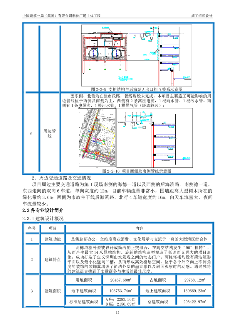 施工组织总设计-泰伦广场主体工程_2021-2023年优秀施组方案_施工组织设计_施组20-泰伦广场施工组织设计_1、施工组织总设计-泰伦广场主体工程