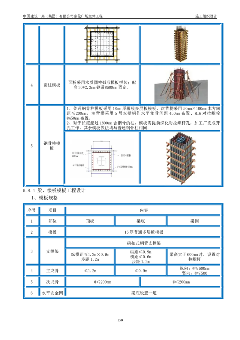 施工组织总设计-泰伦广场主体工程_2021-2023年优秀施组方案_施工组织设计_施组20-泰伦广场施工组织设计_1、施工组织总设计-泰伦广场主体工程