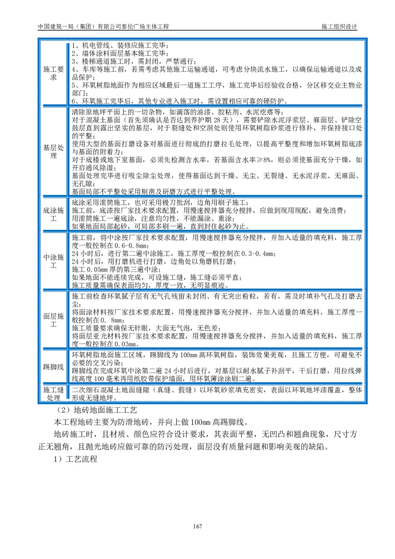 施工组织总设计-泰伦广场主体工程_2021-2023年优秀施组方案_施工组织设计_施组20-泰伦广场施工组织设计_1、施工组织总设计-泰伦广场主体工程