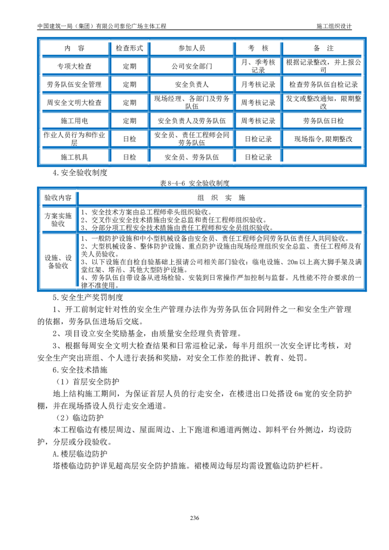 施工组织总设计-泰伦广场主体工程_2021-2023年优秀施组方案_施工组织设计_施组20-泰伦广场施工组织设计_1、施工组织总设计-泰伦广场主体工程