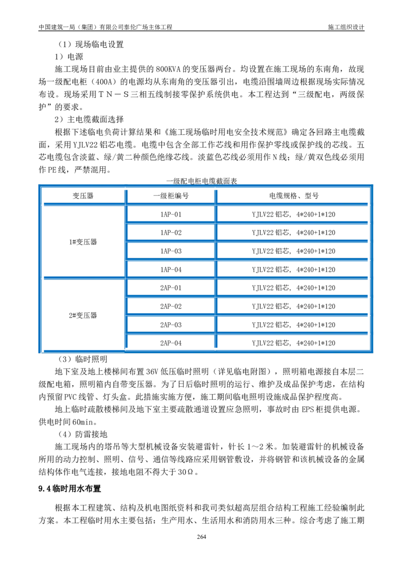 施工组织总设计-泰伦广场主体工程_2021-2023年优秀施组方案_施工组织设计_施组20-泰伦广场施工组织设计_1、施工组织总设计-泰伦广场主体工程