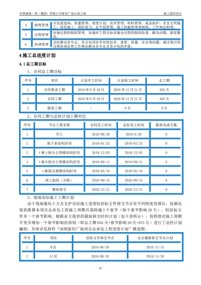 施工组织总设计-泰伦广场主体工程_2021-2023年优秀施组方案_施工组织设计_施组20-泰伦广场施工组织设计_1、施工组织总设计-泰伦广场主体工程