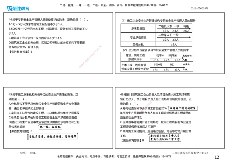 视频01&mdash;06集2025一建法规预测A卷讲义（可打印版）_2026年一建法规_2025年一建法规SVIP_05-考前密训✿央企特训✿机构普押_13-法规《预测AB卷》桂林RS_讲义