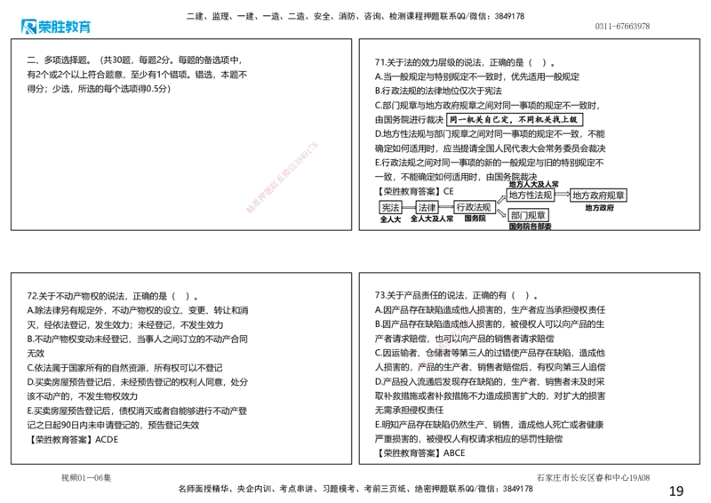 视频01&mdash;06集2025一建法规预测A卷讲义（可打印版）_2026年一建法规_2025年一建法规SVIP_05-考前密训✿央企特训✿机构普押_13-法规《预测AB卷》桂林RS_讲义