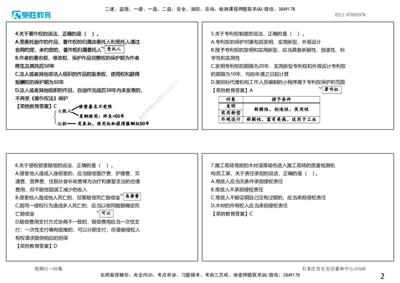 视频01&mdash;06集2025一建法规预测A卷讲义（可打印版）_2026年一建法规_2025年一建法规SVIP_05-考前密训✿央企特训✿机构普押_13-法规《预测AB卷》桂林RS_讲义
