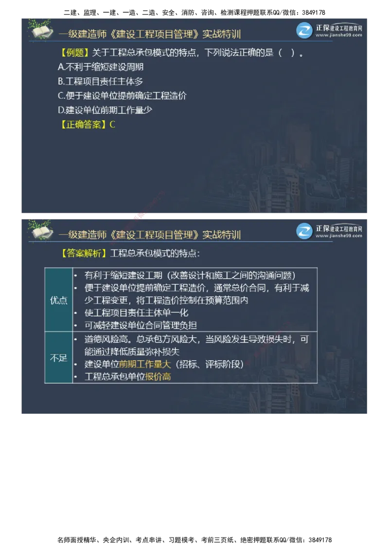 课件_2026年一级建造师_2026年一建管理_2025年一建管理SVIP_03-习题精析✿实战特训✿模考通关_21-管理《实战特训直播》李娜JG推荐
