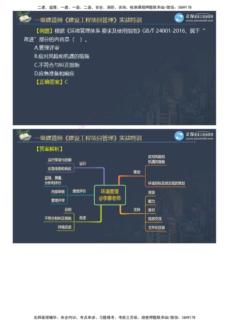 课件_2026年一级建造师_2026年一建管理_2025年一建管理SVIP_03-习题精析✿实战特训✿模考通关_21-管理《实战特训直播》李娜JG推荐