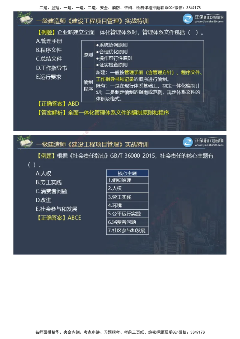 课件_2026年一级建造师_2026年一建管理_2025年一建管理SVIP_03-习题精析✿实战特训✿模考通关_21-管理《实战特训直播》李娜JG推荐
