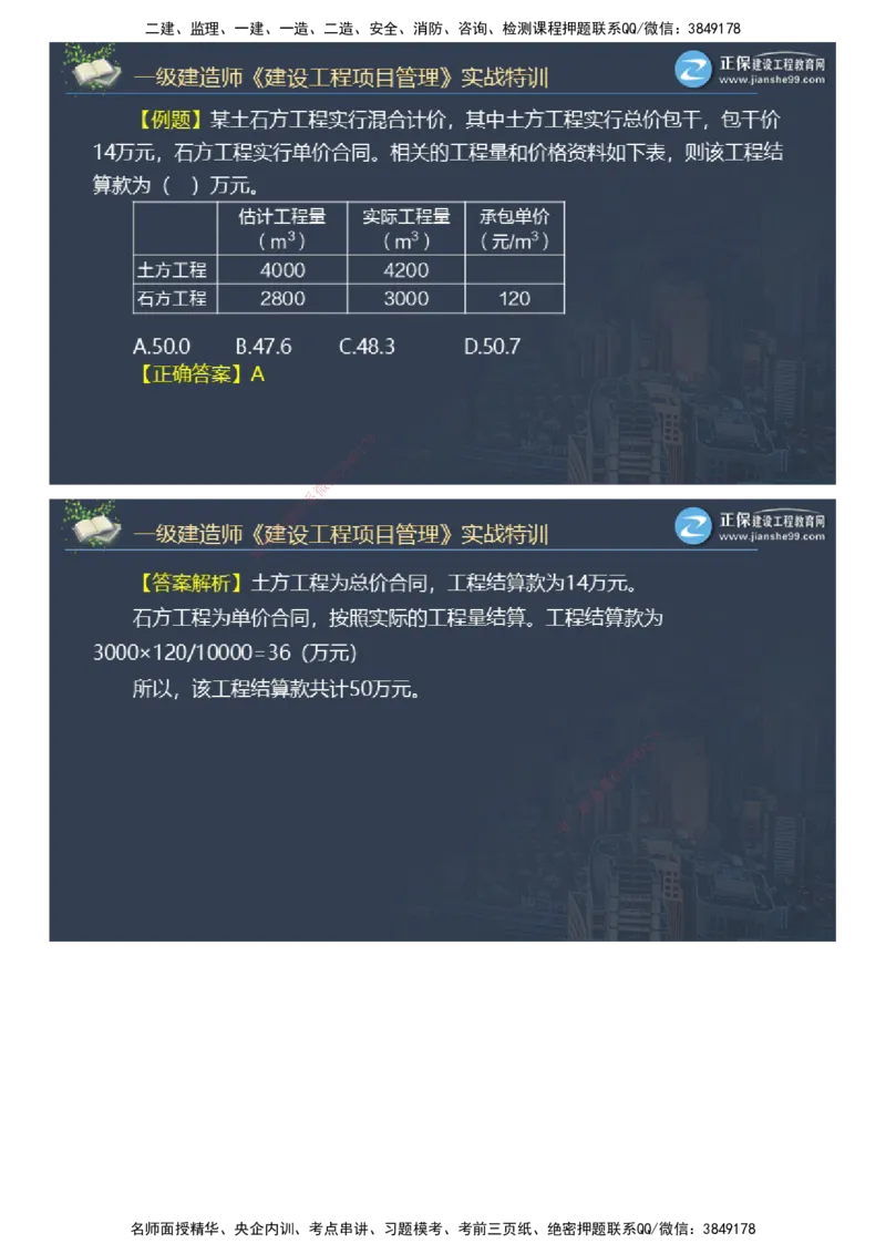 课件_2026年一级建造师_2026年一建管理_2025年一建管理SVIP_03-习题精析✿实战特训✿模考通关_21-管理《实战特训直播》李娜JG推荐