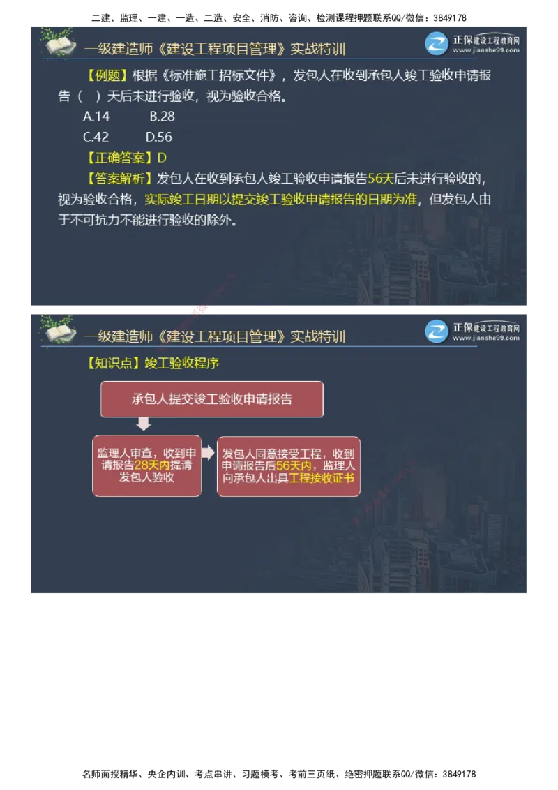 课件_2026年一级建造师_2026年一建管理_2025年一建管理SVIP_03-习题精析✿实战特训✿模考通关_21-管理《实战特训直播》李娜JG推荐