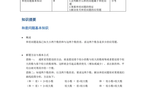 《应用题》经典和差问题基本知识-3星题（含解析）全国通用版_小学数学母题大全一二三四五六年级上下册一题多解题母题解_《经典应用题》（含详解）