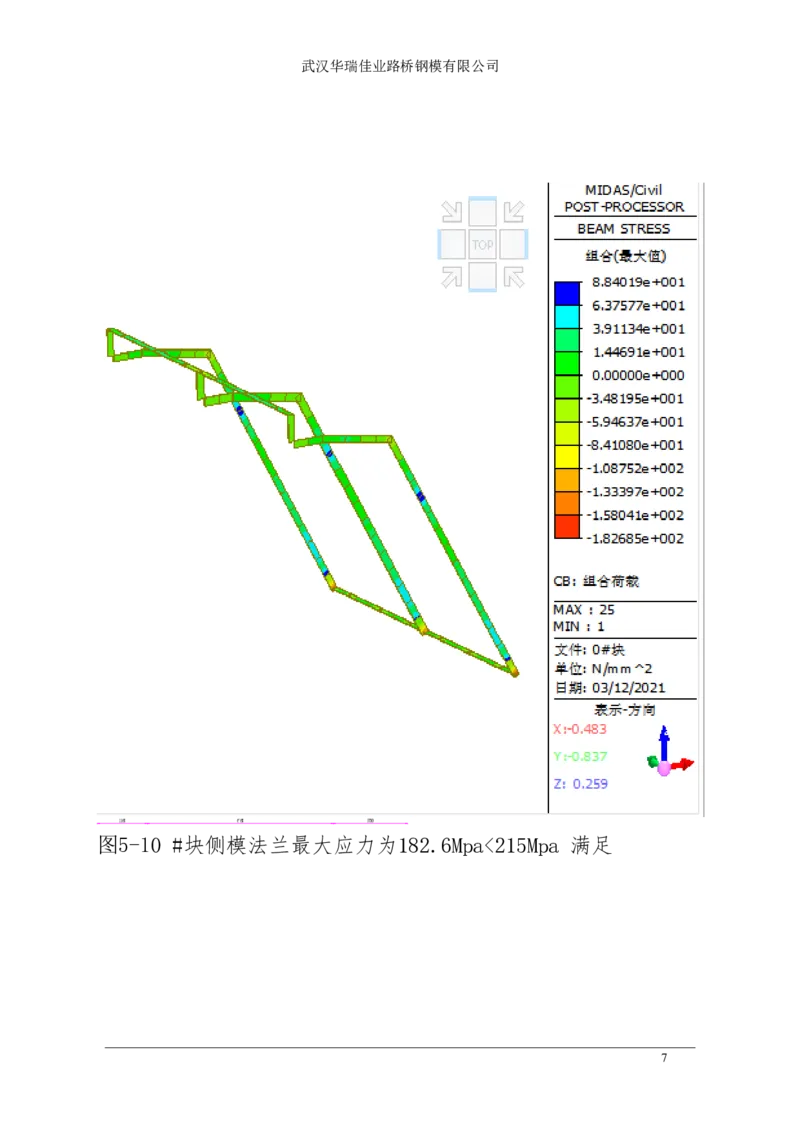 附件11：挂篮模板计算书_2021-2023年优秀施组方案_施工方案_方案11-新建快速路系统（一期)工程总承包（一标段）项目-矮塔斜拉桥安全专项施工方案_01矮塔斜拉桥安全专项施工方案