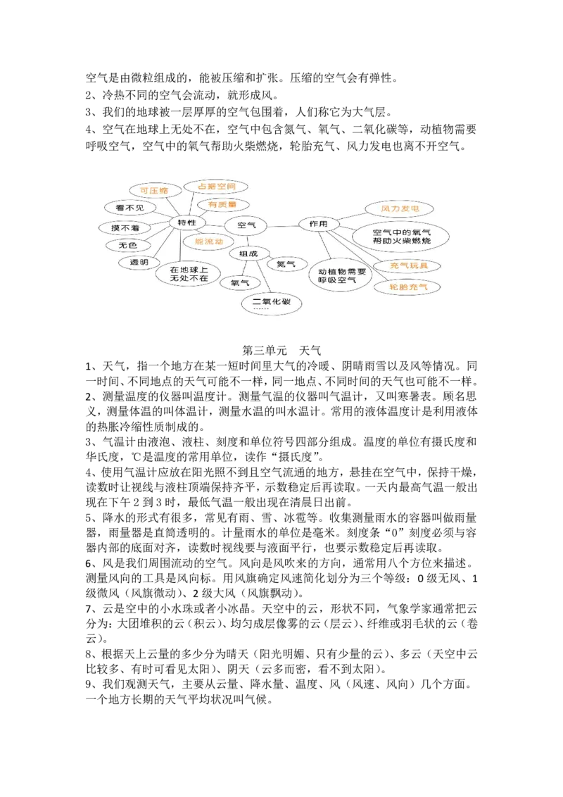 三（上）教科版科学全册复习知识点（一）_三年级上下册资料_小学三年级学习资料-25年更新版_3-09、小学三年级科学上册_教科版_知识点