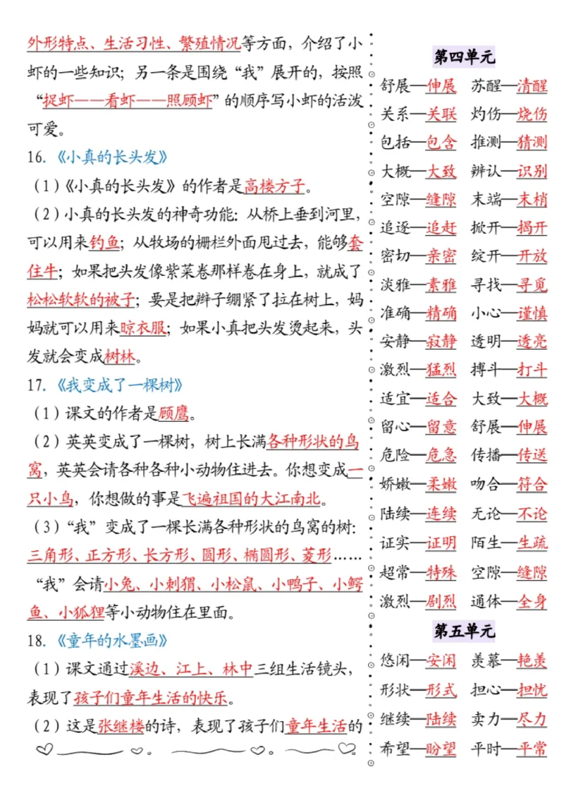 三下语文寒假必背知识点_三年级上下册资料_三年级下册小红书同款资料_三下语文