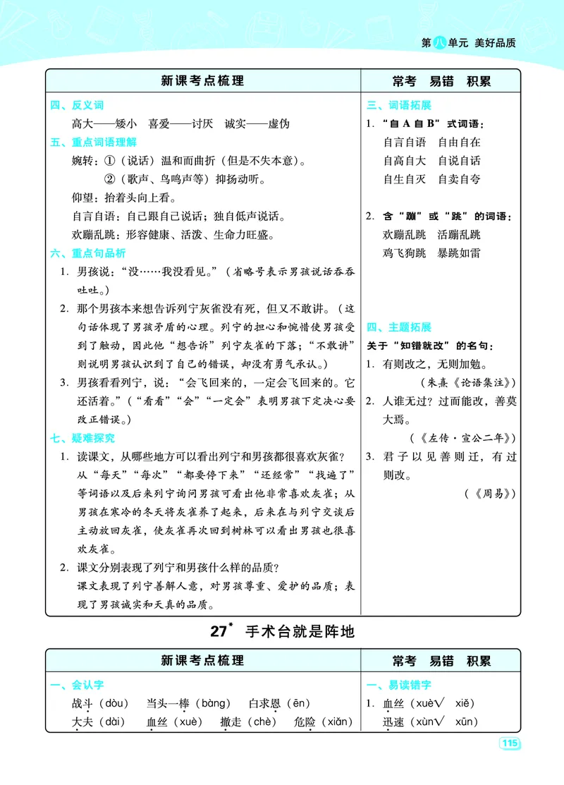 三（上）语文期末每一课重考点梳理（全册）_三年级上下册资料_小学三年级学习资料-25年更新版_3-01、小学三年级语文上册_3-1-1、复习、知识点、归纳汇总_语文三（上）重点总汇