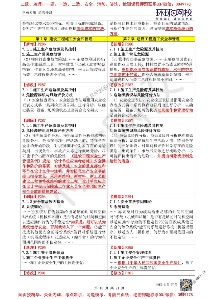 2025环球网校一级建造师《建设工程项目管理》教材变动解析_2026年一级建造师_2026年一建管理_2025年一建管理SVIP