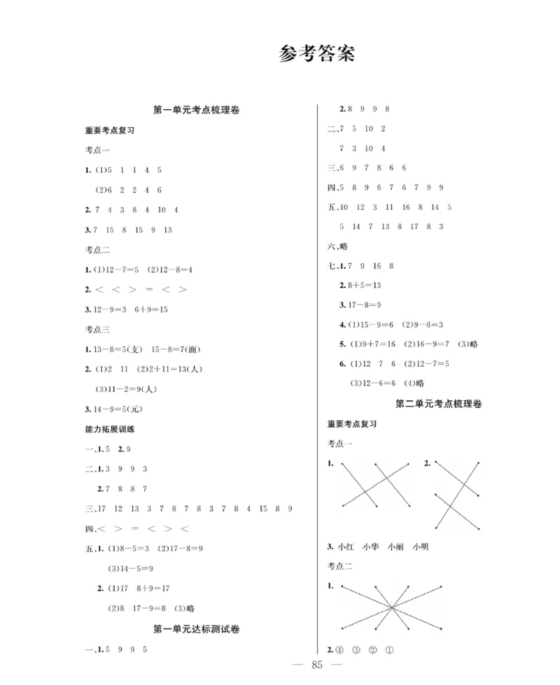 《绩优名卷》数学1年级下册（BS）_一年级上下册资料_小学一年级学习资料-25年更新版_1-04、小学一年级数学下册_1-4-2、练习题、作业、试题、试卷_北师大版_电子册类