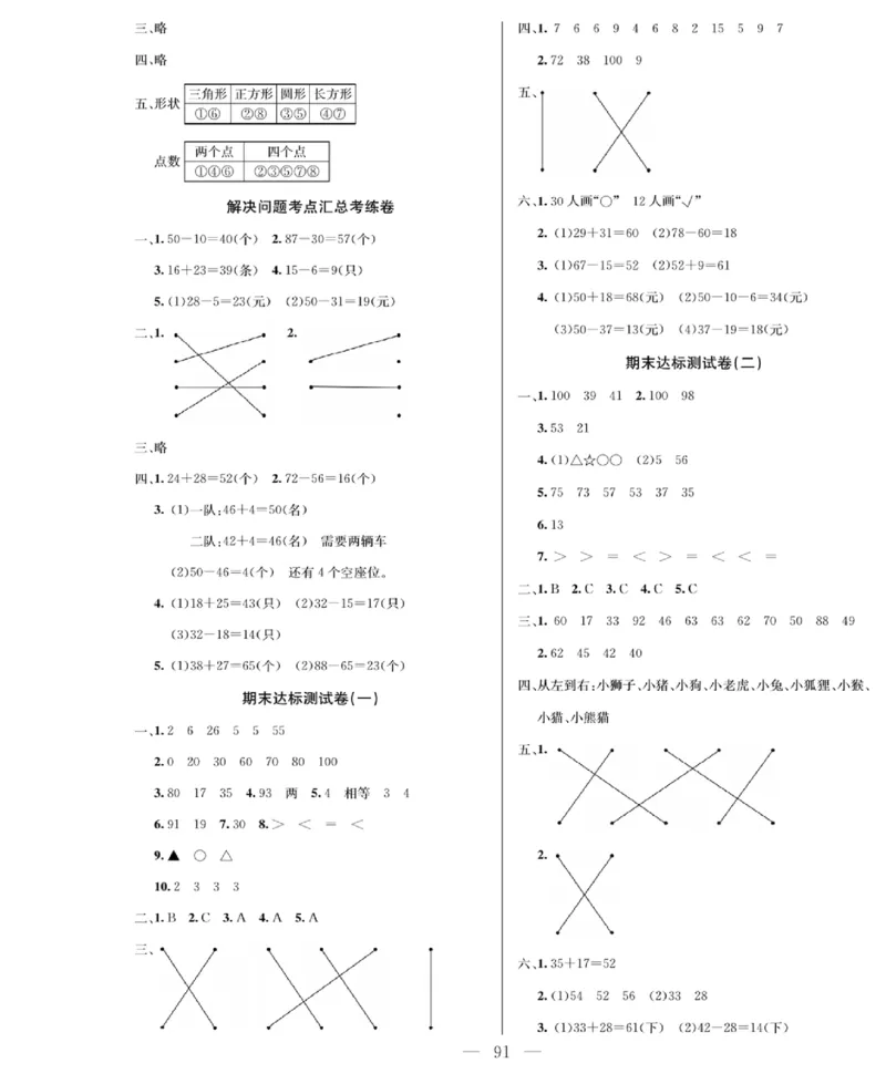 《绩优名卷》数学1年级下册（BS）_一年级上下册资料_小学一年级学习资料-25年更新版_1-04、小学一年级数学下册_1-4-2、练习题、作业、试题、试卷_北师大版_电子册类