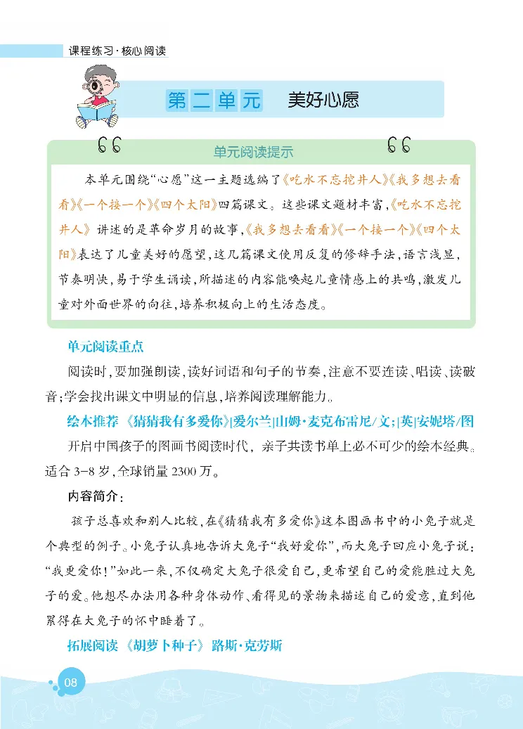 《核心阅读》语文1年级下册（RJ）_一年级上下册资料_小学一年级学习资料-25年更新版_1-02、小学一年级语文下册_3-6-2-2、练习题、作业、专项、试卷_部编（人教）版_电子册类