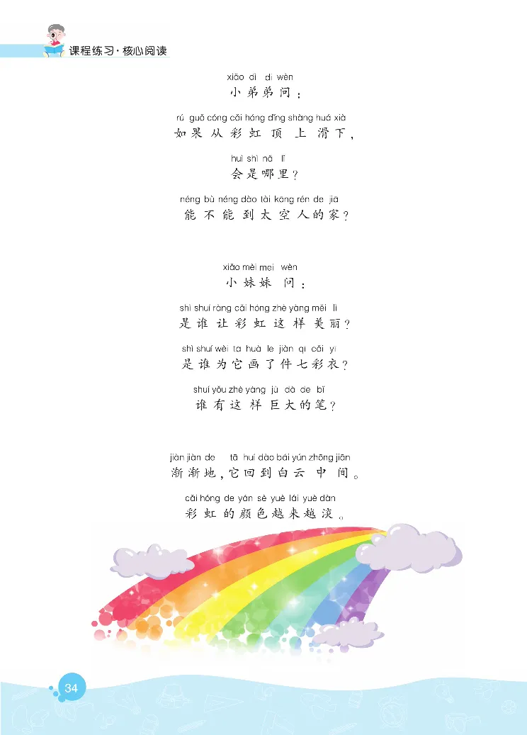 《核心阅读》语文1年级下册（RJ）_一年级上下册资料_小学一年级学习资料-25年更新版_1-02、小学一年级语文下册_3-6-2-2、练习题、作业、专项、试卷_部编（人教）版_电子册类