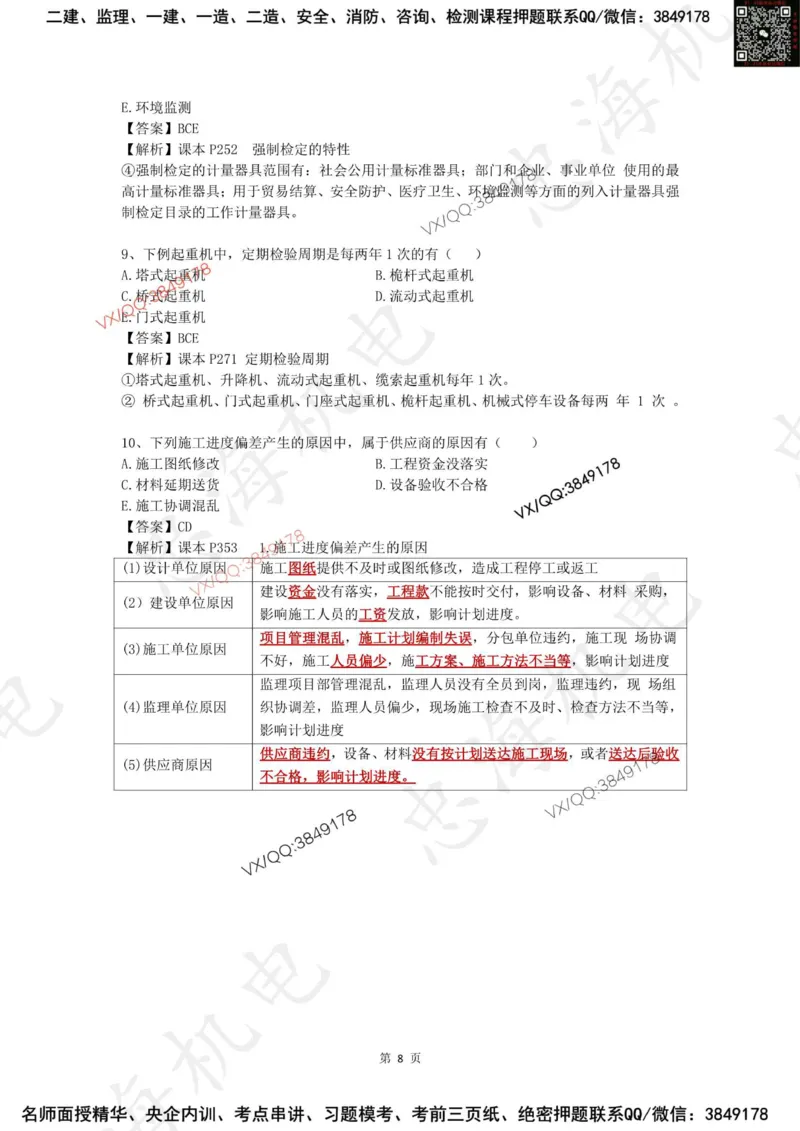 2025一建机电模拟卷一（答案）_2026年一级建造师_2026年一建机电_2025年一建机电SVIP_05-考前密训✿央企特训✿机构普押_14-机电《考前模拟卷》刘忠海
