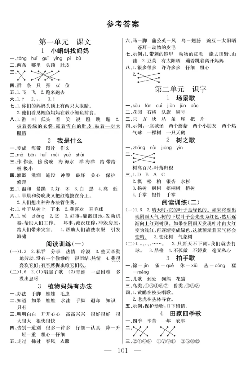 《金版课堂》语文2年级上册（RJ）_二年级上下册资料_小学二年级学习资料-25年更新版_2-01、小学二年级语文上册_2-1-2、练习题、作业、试题、试卷_电子册类