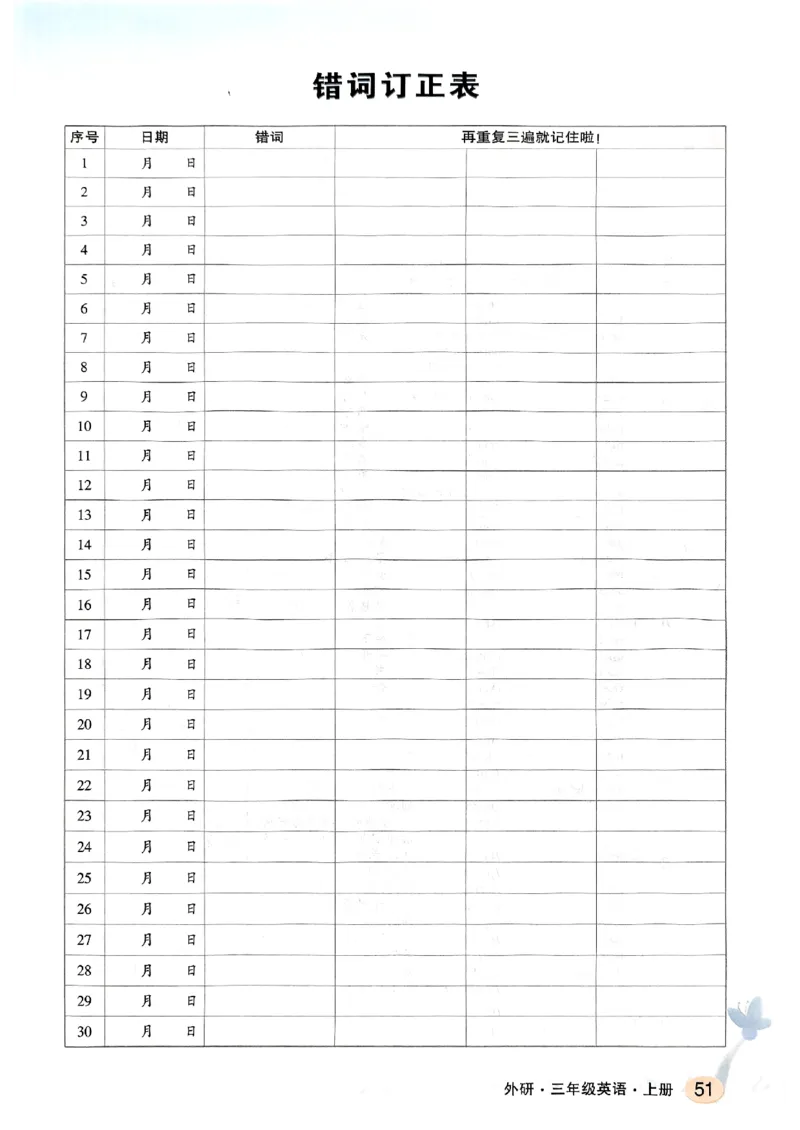 《英语默写本》_25秋小学语数英习题试卷_英语_外研版_25秋《状元笔记》英语外研版3起34_25秋《状元笔记》英语外研3起点3上