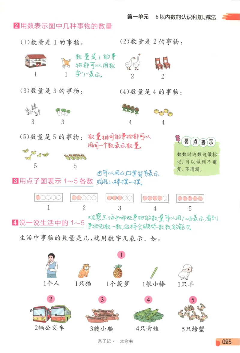 25秋《一本涂书》1年级上册数学人教版_25秋小学语数英习题试卷_数学_人教版_人教小学数学（一本涂书）1-6年级上册