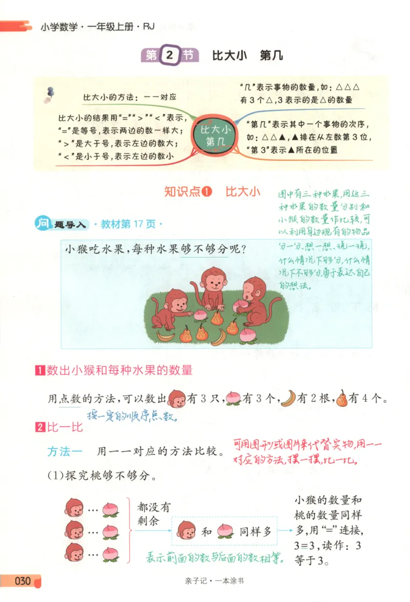 25秋《一本涂书》1年级上册数学人教版_25秋小学语数英习题试卷_数学_人教版_人教小学数学（一本涂书）1-6年级上册