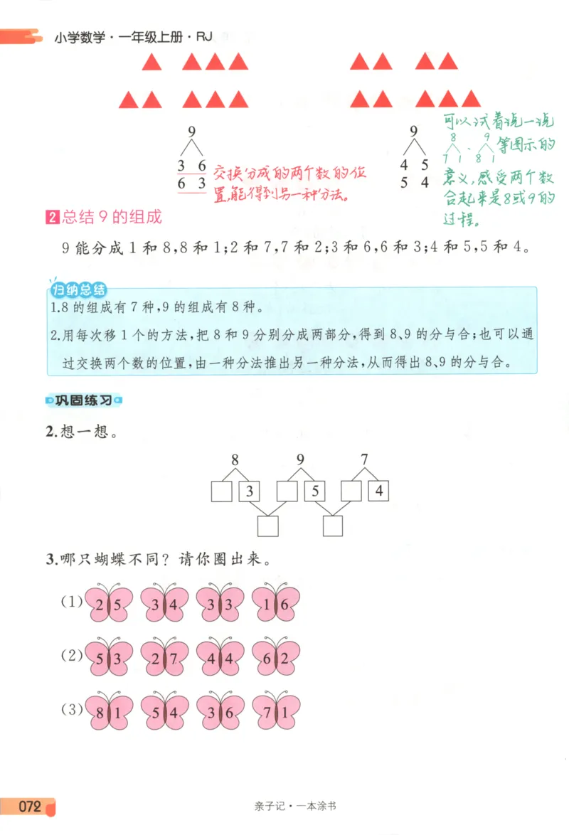 25秋《一本涂书》1年级上册数学人教版_25秋小学语数英习题试卷_数学_人教版_人教小学数学（一本涂书）1-6年级上册