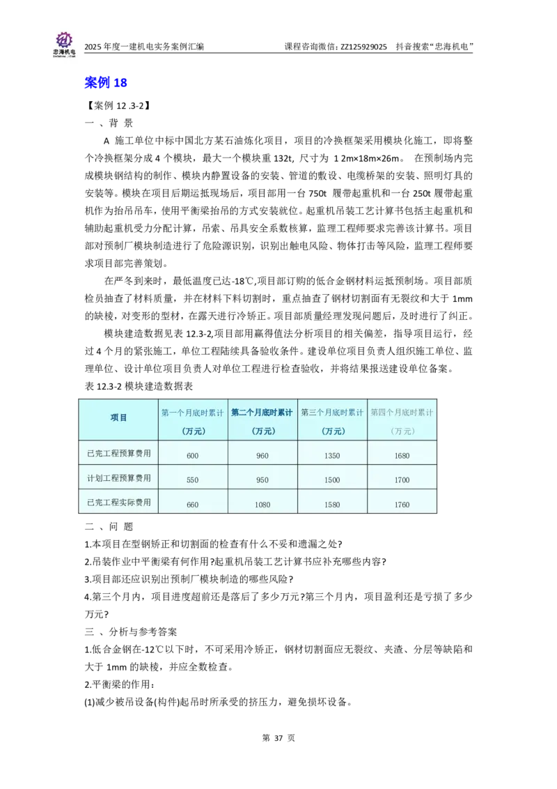 2025一建案例汇编更新至034_2026年一级建造师_2026年一建机电_2025年一建机电SVIP_04-冲刺串讲✿考点强化✿小灶集训_32-机电《冲刺串讲班》刘忠海SMR_案例汇编
